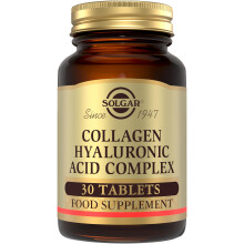 Solgar Collagen Hyaluronic Acid Complex - Reduces Fine Lines & Wrinkles - Skin Hydration - Vitamin C - 30 Tablets