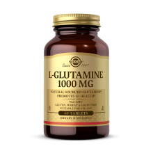 Solgar L-Glutamine 1000 mg Tablets - Pack of 60 - Supports Muscle Function - for Active Lifestyles - Great Addition to Whey Powder