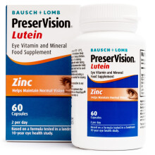 PreserVision Lutein by Bausch + Lomb, Lutein, Zinc, Copper and Vitamin C and E,