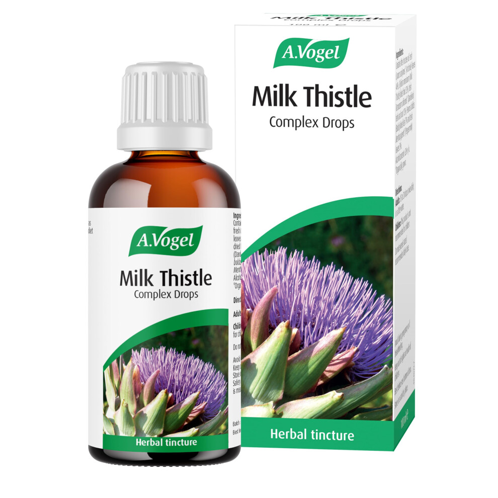 A.vogel Milk Thistle Complex Drops 100 Ml | Liquid Herbal Supplement With Milk T