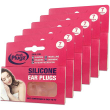 Hush Plugz Silicone Earplugs 7 Pairs X 6, (Price inclusive of 20% VAT)