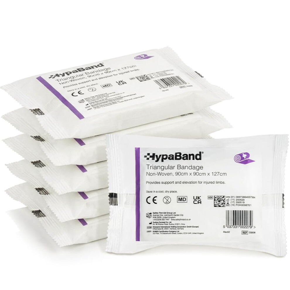 Safety First Aid Group Hypaband Triangular Bandage - Non Woven (Pack Of 6)