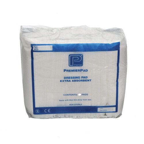 Premier Pad Dressings, Non-Sterile, 20 x 20cm, 25 pads