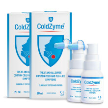 (Pack of 2) ColdZyme Cold & Flu Throat Spray | Disables Viruses | Shortens the D