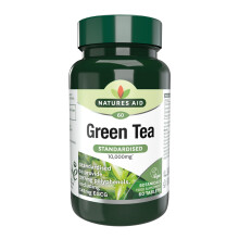 Natures Aid Green Tea 10,000mg – High Strength Natural Supplement – Supports Energy, Metabolism & Weight Management – Antioxidant