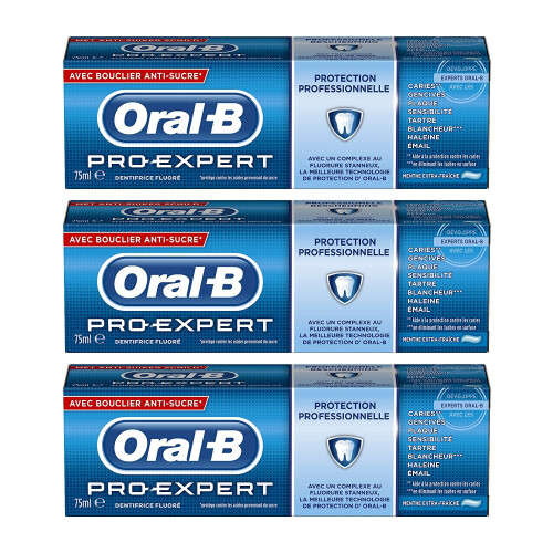 Oral-B Oral-B Pro – Professional Protection Toothpaste Extra Fresh Mint 75 ml – Pack of 3