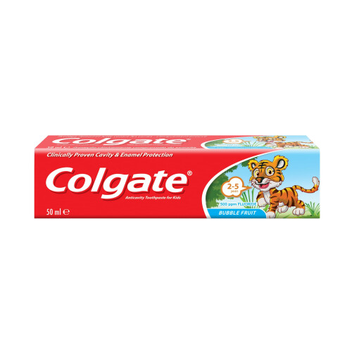 Colgate COLGATE Toothpaste Teeth Kids Bubble Fruit 2-5 Years, 50 ml