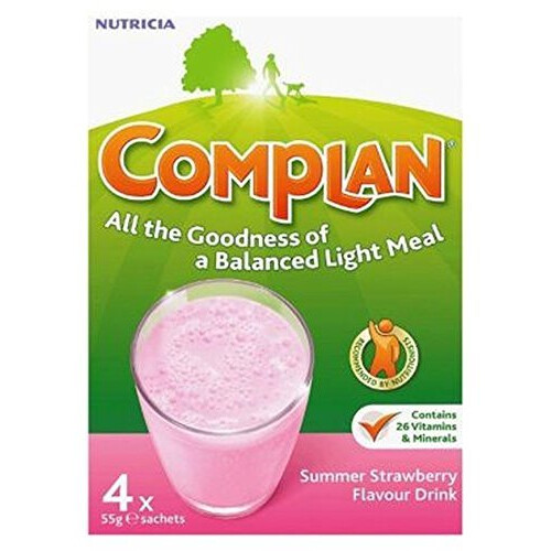 Complan Complan Strawberry Flavour Nutritional Drink 4 X 55G - Pack of 6