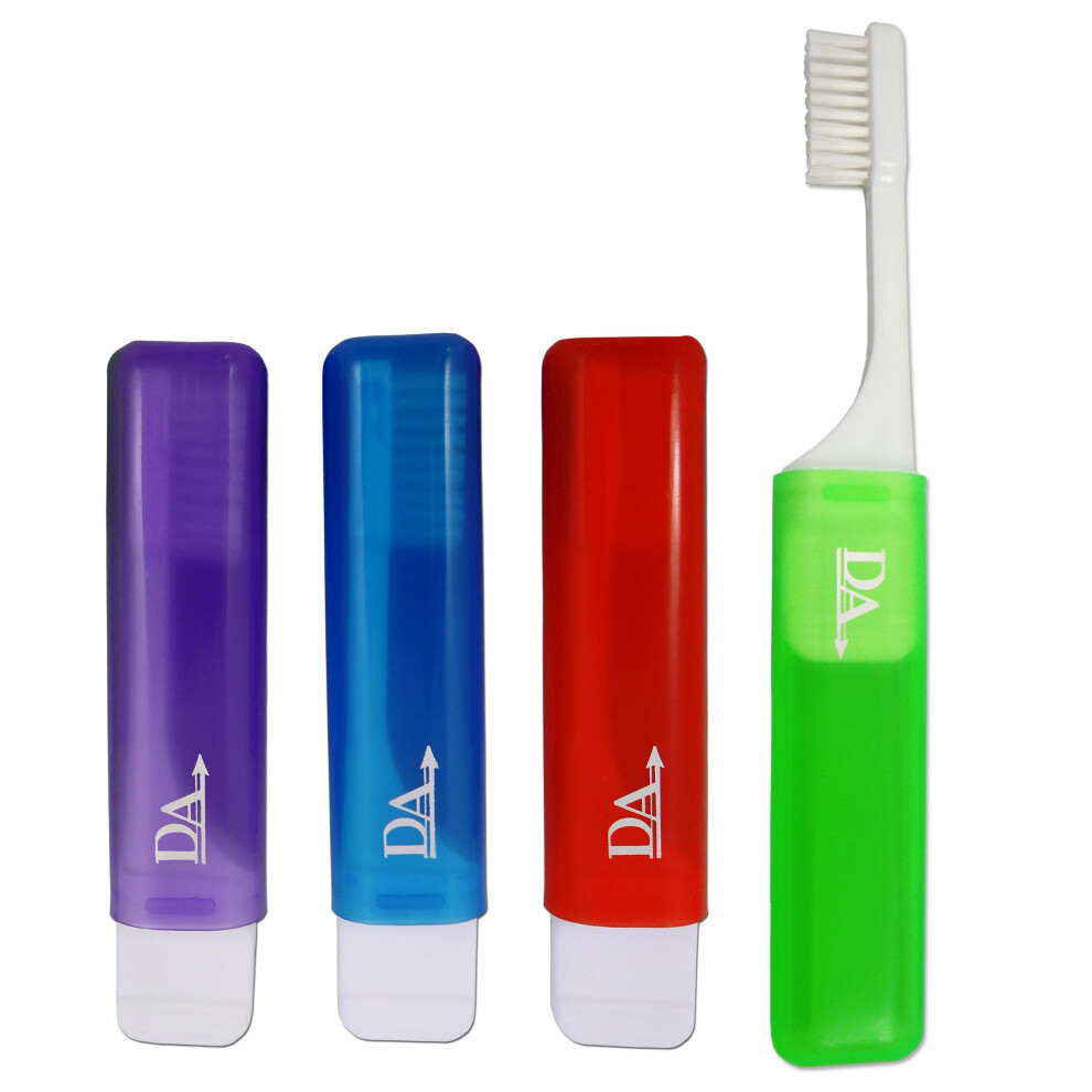 Dental Aesthetics 4 X Orthodontic Travel Toothbrush Vtrim (Set Of 4 Colours)
