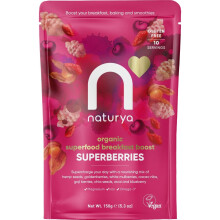 Naturya | Berry Breakfast Cereal Sprinkles Topper 150g | Goldenberries, Mulberries, Goji Berries, Blueberry Powder, Hemp Seeds AND MORE | 9 Superfood