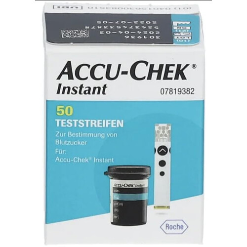 Accu-Chek Instant Blood Glucose Test Strips, Pack of 50 Strips 1