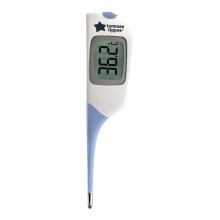 Tommee Tippee FlexiPen Thermometer, Suitable for 0m+, for Underarm or Under Tongue, Fast and Accurate 8 Second Readings, Flexible Tip and Memory Func