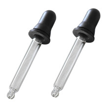 Medisure Healthcare Medical First Aid Lab Eye Dropper Clear Glass Pipette x 2 Tubes