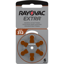 RAYOVAC Extra Advanced with Active Core Technology 312 Hearing Aid Batteries 60 Pieces