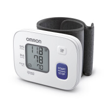 OMRON RS2 Wrist Blood Pressure Monitor - Clinically Validated Wrist Blood Pressure Machine with BP cuff (13.5-21.5 cm) - Wrist BP