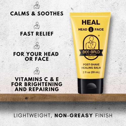 Bee Bald HEAL Post-Shave Healing Balm Immediately Calms & Soothes 2