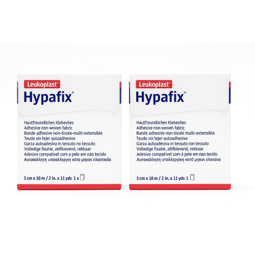 Hypafix Dressing Fixation Tape 5cm x 10m x 2 Rolls