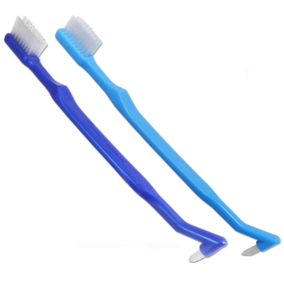 Dental Aesthetics V-Trim Precision ~ Orthodontic Toothbrush X 2 ~ With Interspace Tufted End For Braces