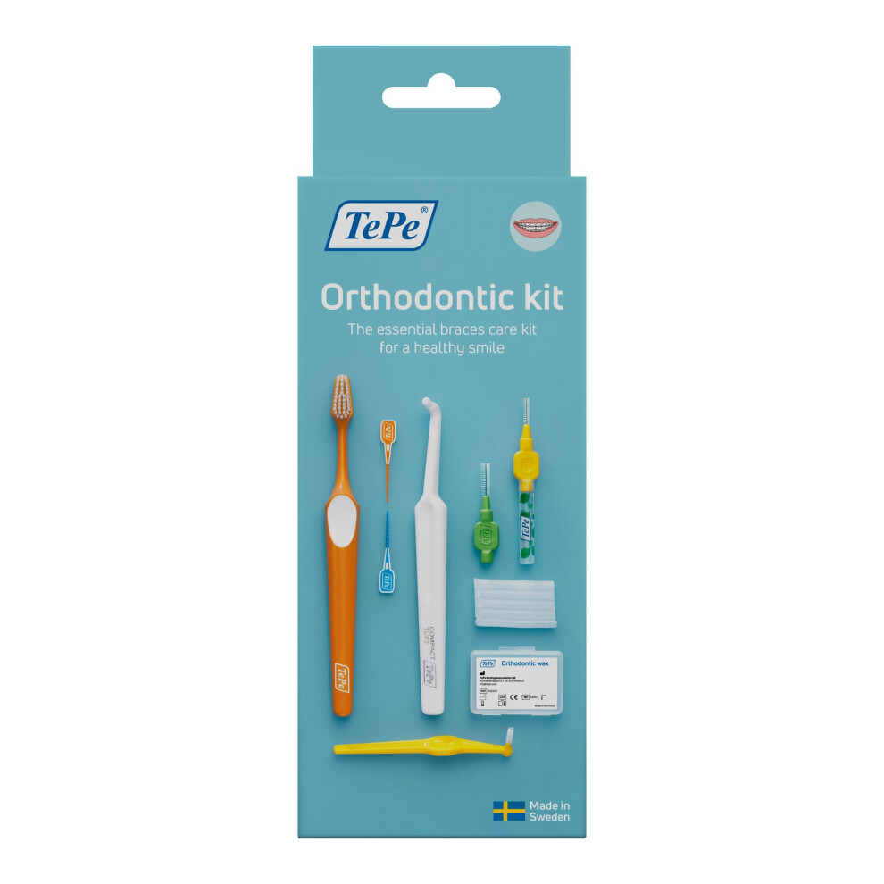 Tepe Orthodontic Kit, 10Pcs Oral Care Kit For Cleaning Braces And Implants, Interdental Cleaning Tools, Good For Teeth Cleaning Pl