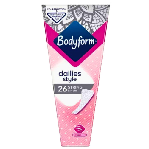 Bodyform Dailies Thong String Liners 30 x 4 Packs Bulk Buy Multipack 1