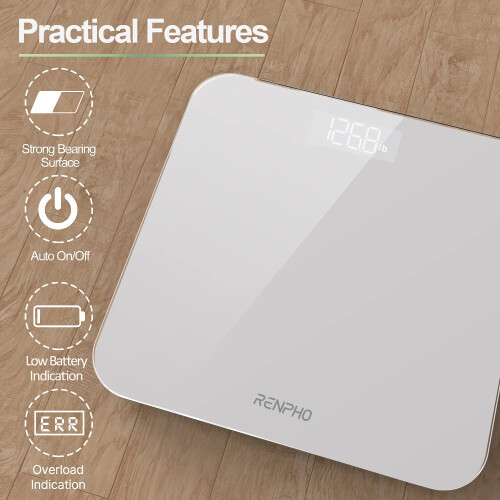 RENPHO RENPHO Digital Bathroom Scales Weighing Scale with High Precision 1