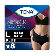 TENA Silhouette Plus Black Large 8 x 4 Pack