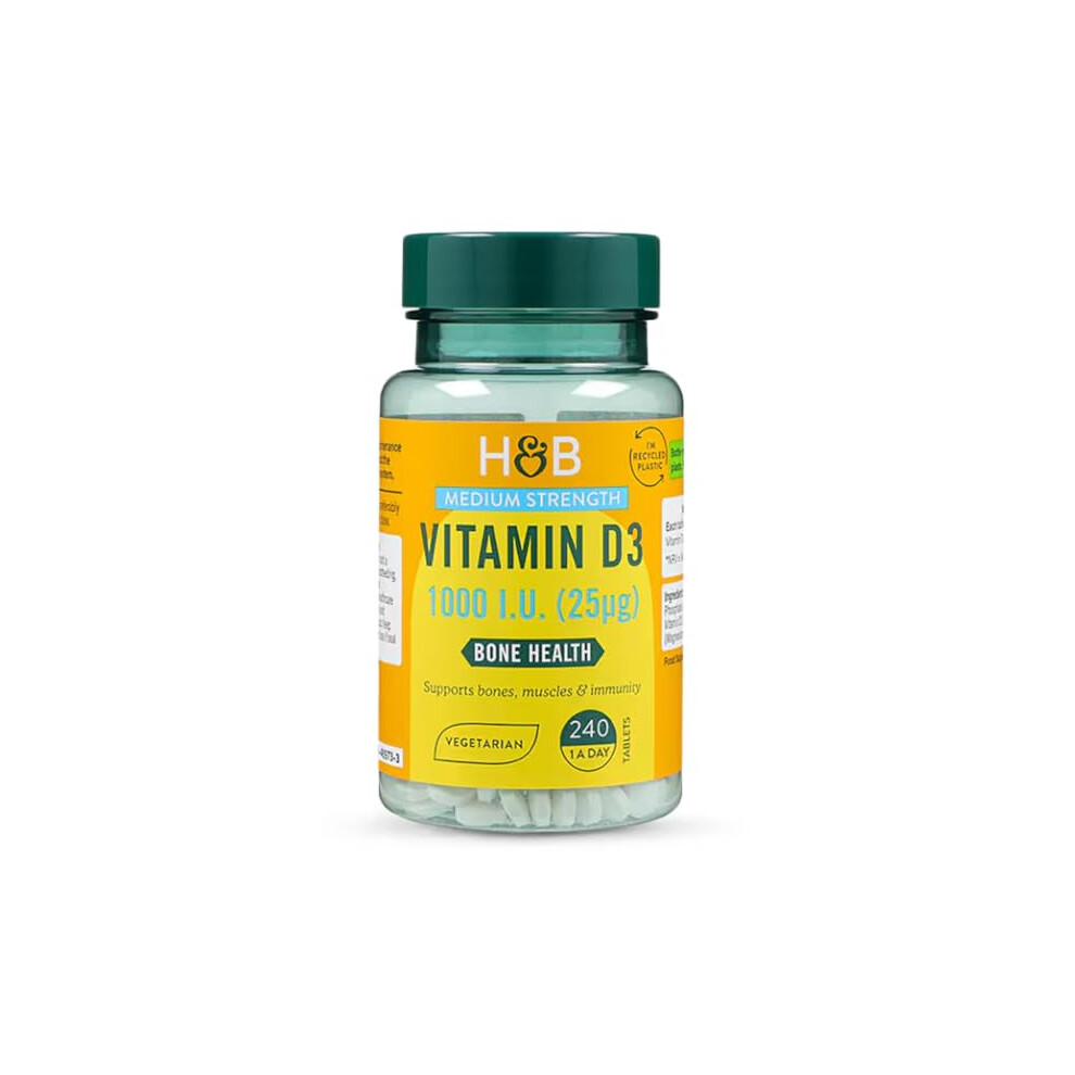 Holland & Barrett Vitamin D3 1000 I.u 25Ug 240 Tablets