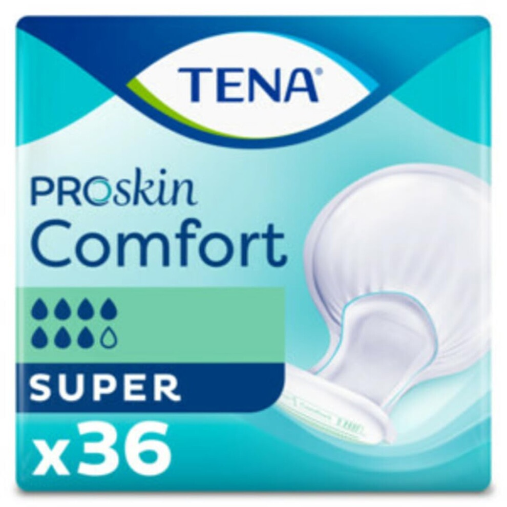 Tena - Proskin Comfort Super Incontinence Pad - 36 Pieces