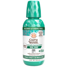 GuruNanda Oral Rinse Fresh Breath Mouthwash, ADA-Accepted Alcohol-Free Mouthwash, 7 Essential Oils & Vitamins, SLS & Flouride-Free