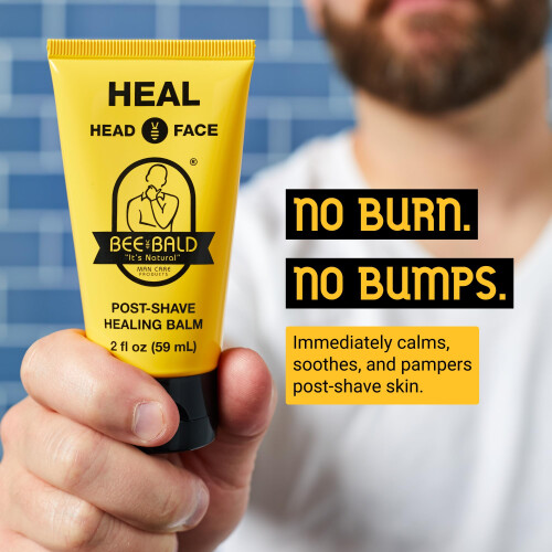 Bee Bald HEAL Post-Shave Healing Balm Immediately Calms & Soothes 1