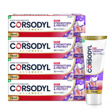 Corsodyl Gum Strengthen & Protect Whitening Toothpaste with Hyaluronic Acid, 4