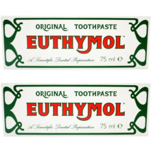 Original Fluoride-Free Toothpaste 75ml Packs 2 - Natural Mint Flavor, Gentle Clean, Antibacterial Oral Care, Fresh Breath, Cavity