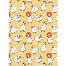 Cute Duck Print Blanket80"x60" – Soft, Lightweight Plush Flannel, Warm Holiday Decor & Gift for Halloween/Christmas