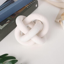 Wood Chain Link Decor – White Rustic Farmhouse & Boho Home Decor for Coffee Bar, Table, Shelf; Compatible with Christmas, Halloween, Thanksgiving