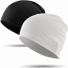 1 Pack/ 2 Pack Cooling Skull Caps for Men & Women - Breathable Slouchy Beanie Running Caps for Cycling, Gym & Summer