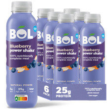 BOL Blueberry Power Shake - Ready-to-Drink Nutritionally Complete Meal (300kcal) - 25g High Protein Shake - Low Sugar, Plant-based