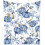 Thanksgiving pompoen plaid deken in Chinoiserie blauw-wit 1