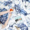 Thanksgiving pompoen plaid deken in Chinoiserie blauw-wit 4