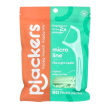 Plackers Dental Flossers Micro Mint - 90 Count