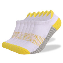Men's And Women's Socks Sweat Absorbing6PC Casual Thin Solid Color Breathable Sweat-Absorbing Athletic Short Socks