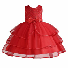 Rochie pentru copii, rochie de prințesă pentru fete mici, rochie din tul, rochie de tifon cu broderie fără mâneci pentru copii de vârstă