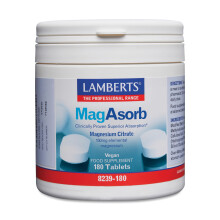 Lamberts MagAsorb Magnesium 150mg – High Absorption Magnesium Citrate – 180 Tablets
