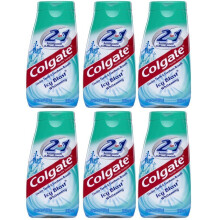 Colgate 2-in-1 Toothpaste & Mouthwash, Whitening Icy Blast, 4.6-Ounce Tubes (Pack of 6)