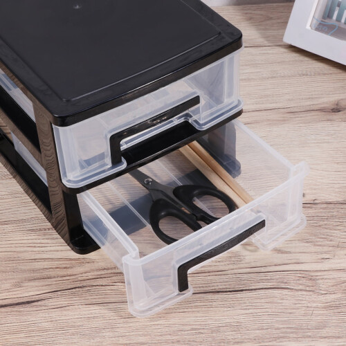 Simple Fashion Plastic Storage Box with Multi Layer Drawers for Office and Study Room 2