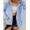 (XL, Blue) Veste à capuche fermeture éclair. 9