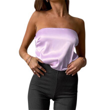 (S, Purple) Débardeur bustier sans E-girl Y2K