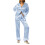 (S, Lake blue) Conjunto de pijama e calça. 14