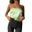 (L, Green) Débardeur bustier sans E-girl Y2K 1