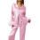 (XL, Pink) Conjunto de pijama e calça. 9