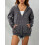 (L, Dark Gray) Veste à capuche fermeture éclair. 13